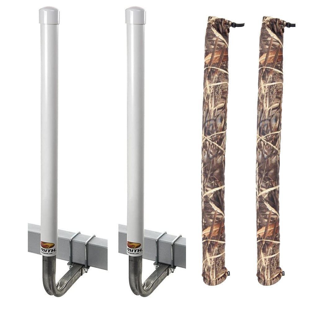 C.E. Smith C.E. Smith 60" Post Guide-On w/Unlighted Posts & Camo Wet Lands Post Guide-On Pads Trailering
