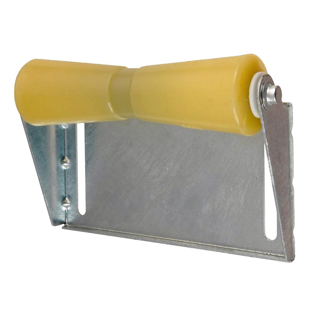C.E. Smith C.E. Smith Panel Bracket Assembly 12" Keel Roller - Yellow TPR Trailering