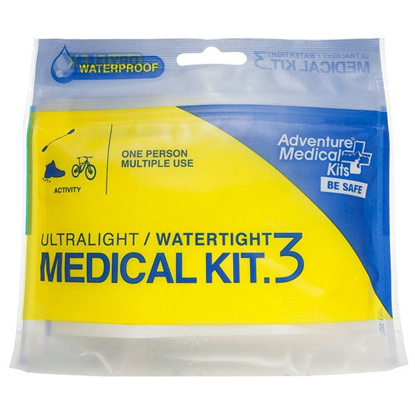 Adventure Medical Kits AMK Ultralight and Watertight .3 Medical Kit Yellow Blue Camping And Outdoor