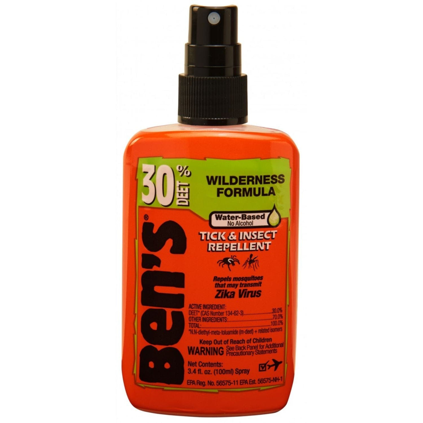 Bens Bens 30 Tick and Insect Repellent Pump 3.4 oz Camping And Outdoor