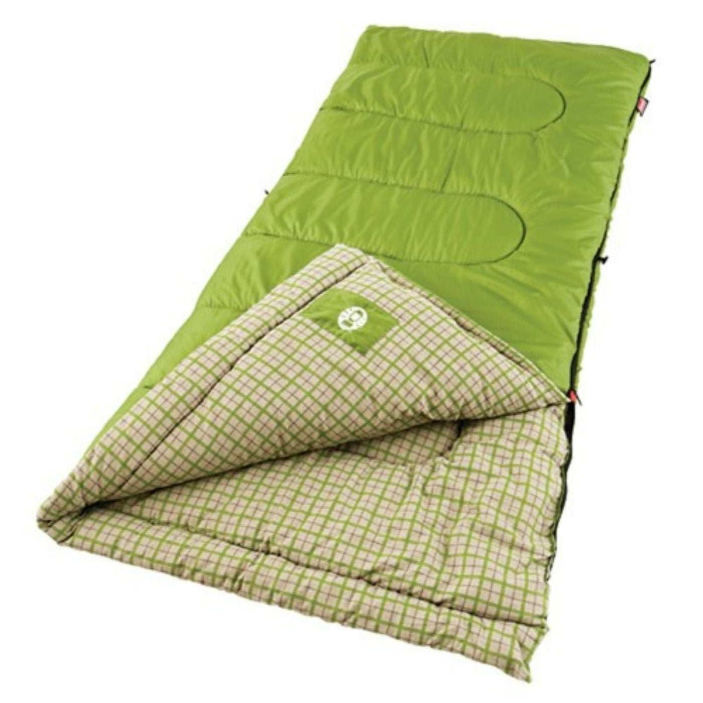 Coleman Coleman Green Valley 75x33 Inch Rectangle Sleeping Bag Green Camping And Outdoor