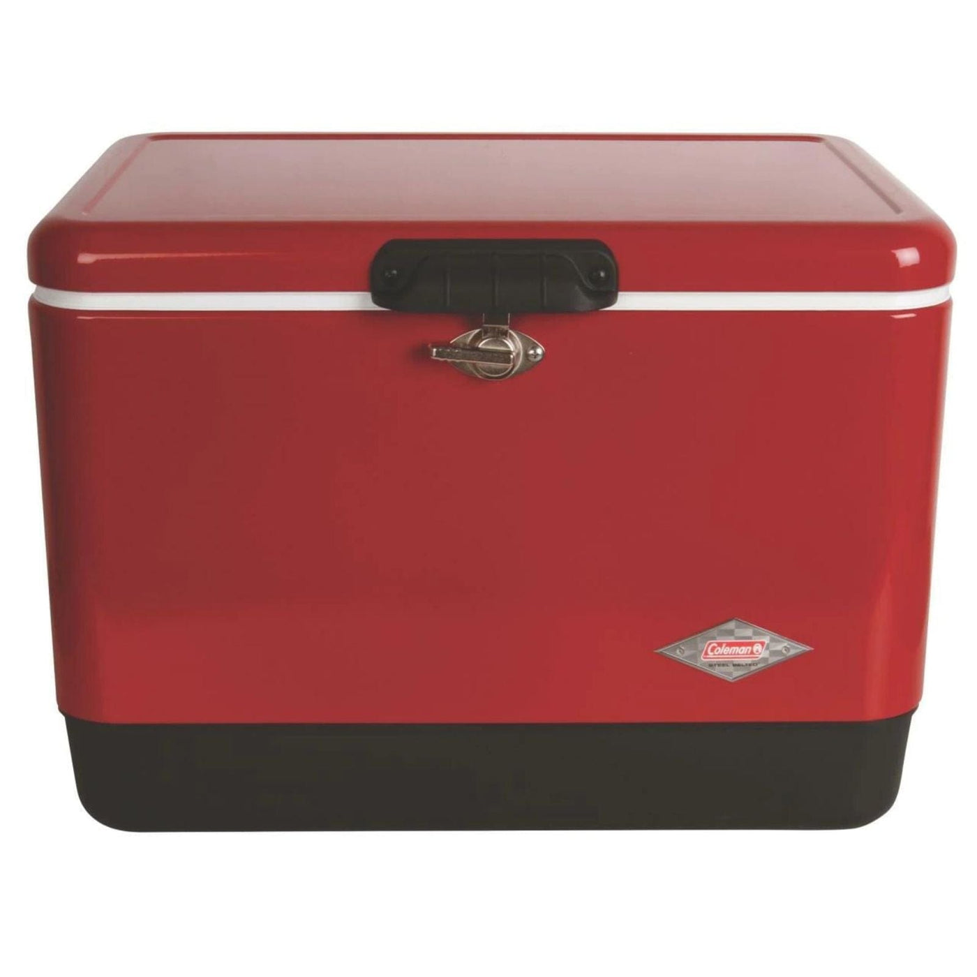 Coleman Coleman Vintage 54-Quart Steel Belted Cooler Red Camping And Outdoor