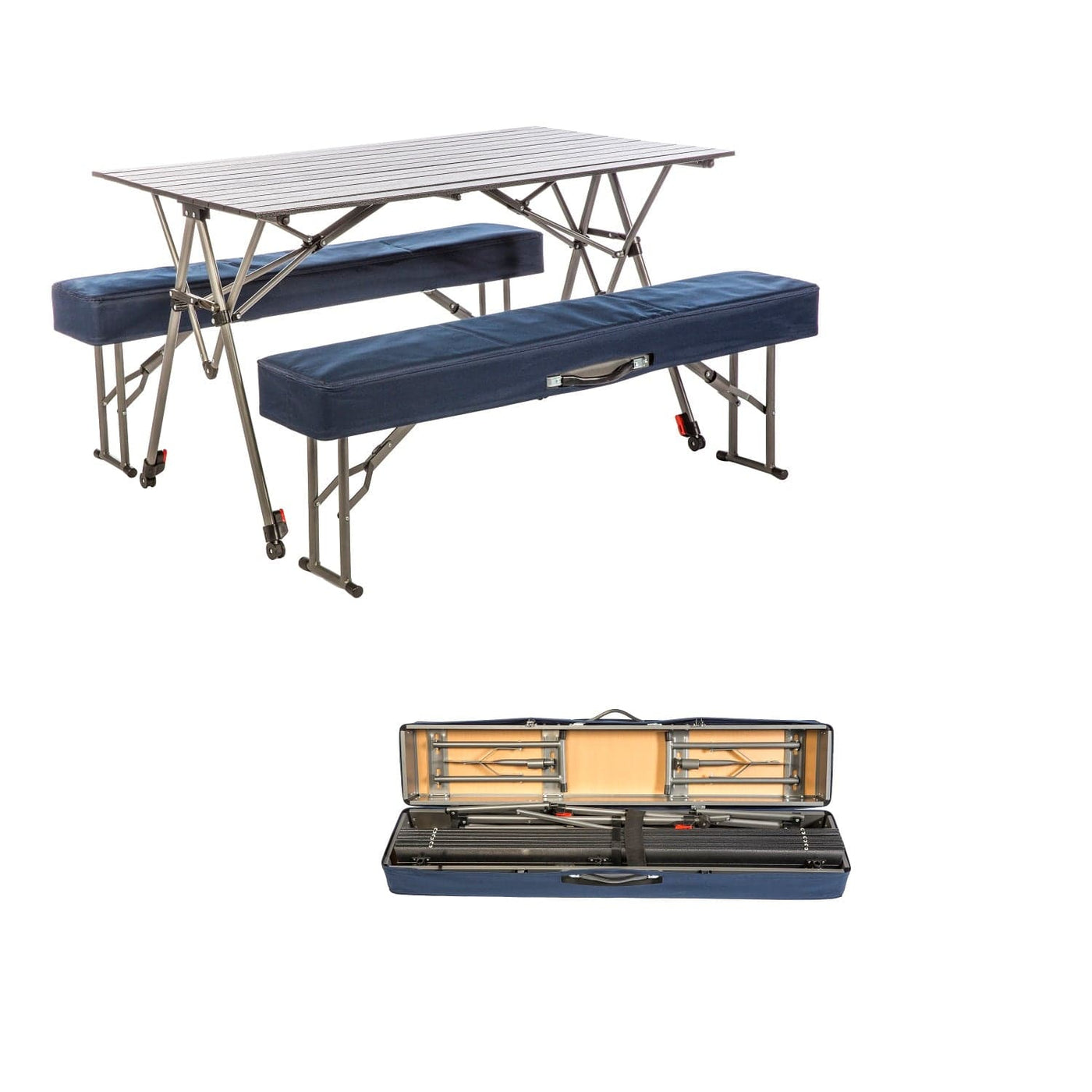 Kamp-Rite Kamp-Rite Kwik Set Table with Benches Camping And Outdoor