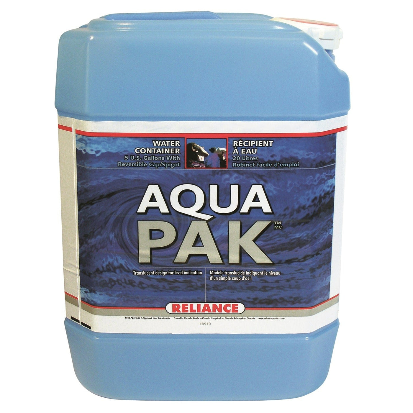 Reliance Reliance Water-Pak Water Container 5 Gallon 5 Gallon Camping And Outdoor