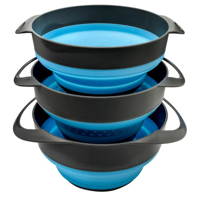 SOL SOL Flat Pack Bowls and Strainer Set Camping And Outdoor