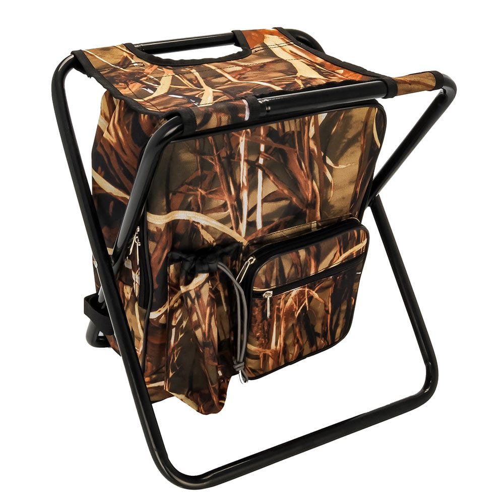 Camco Camco Camping Stool Backpack Cooler - Camouflage Camping