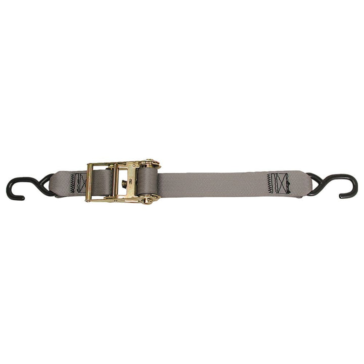 CargoBuckle CargoBuckle Multipurpose Ratchet Strap Tie-Down w/S-Hooks - 2" x 15&