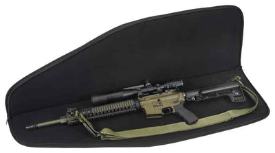 US PEACEKEEPER Us Peacekeeper 45" Msr Case Bl - 4 Mag Pouches 600 Denier Black Cases Gun/bow