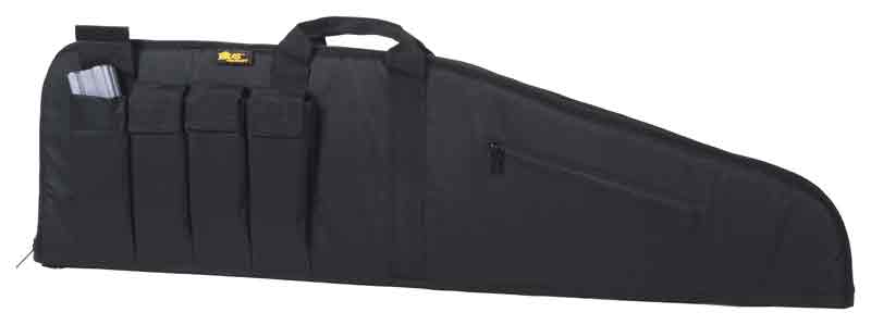 US PEACEKEEPER Us Peacekeeper 45" Msr Case Bl - 4 Mag Pouches 600 Denier Black Cases Gun/bow