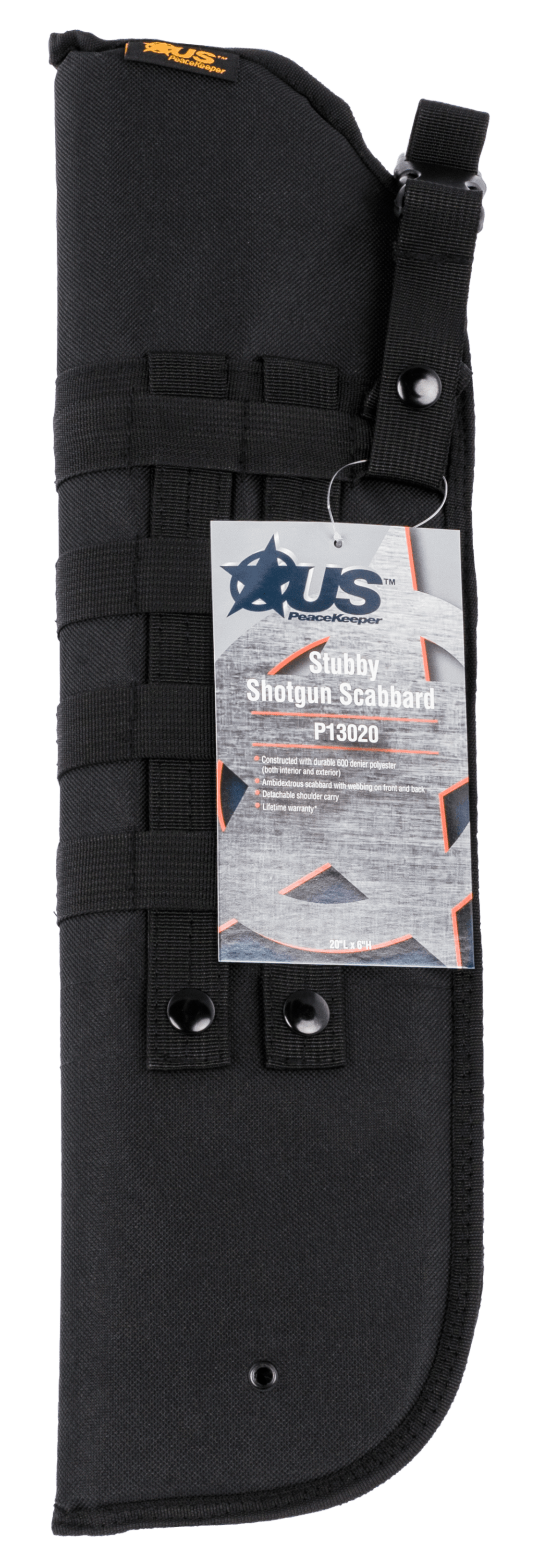 US PEACEKEEPER Us Peacekeeper Stubby Shotgun - Scabbard Case 20" Black Cases Gun/bow