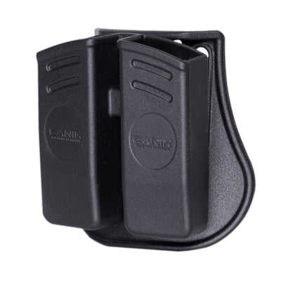 Century Arms Canik Dbl 2 Mag Pouch 9mm Poly/blk Holsters