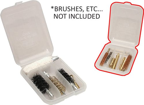 MTM Mtm Jag & Brush Case - 4-compartments Clear Cleaning And Gun Care