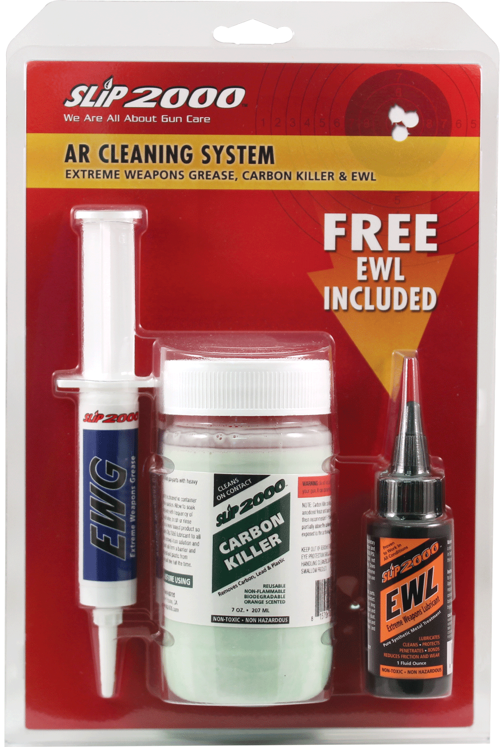 Slip 2000 Slip 2000 Ar Cleaning System - 3-pk Ewl/carbon Killer/grease Cleaning And Gun Care