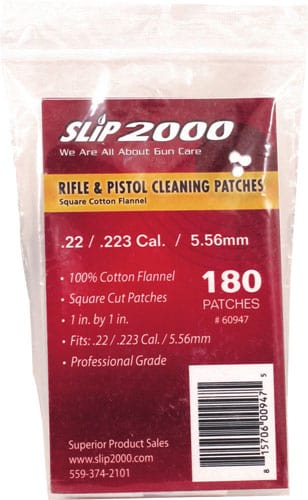 Slip 2000 Slip 2000 Cleaning Patches 1" - Square .22 Caliber 180-pack Cleaning And Gun Care