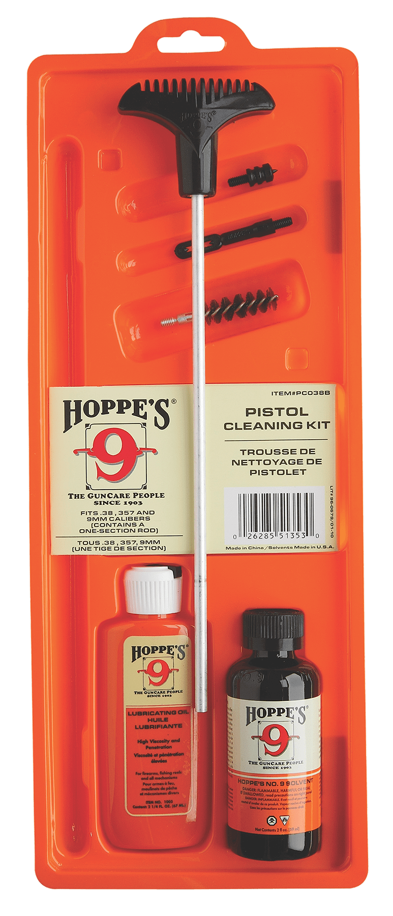 Hoppe's Hoppes 22cal Pstl Clng Kit Clam Cleaning Equipment