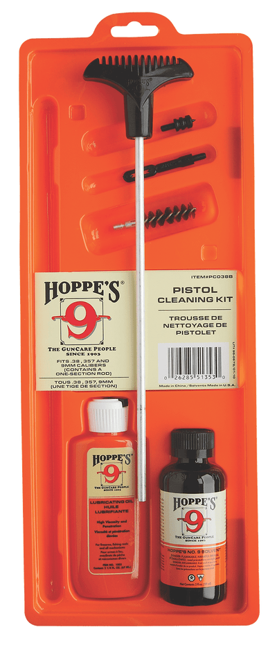 Hoppe's Hoppes 38/357/9mm Pstl Clng Kit Clam Cleaning Equipment