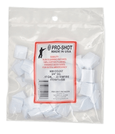 Pro-Shot Products Pro-shot Patch .17/.22 Rimfire 500ct Cleaning Equipment