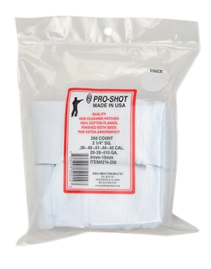 Pro-Shot Products Pro-shot Patch .35-.45cal 2 1/4" 250 Cleaning Equipment