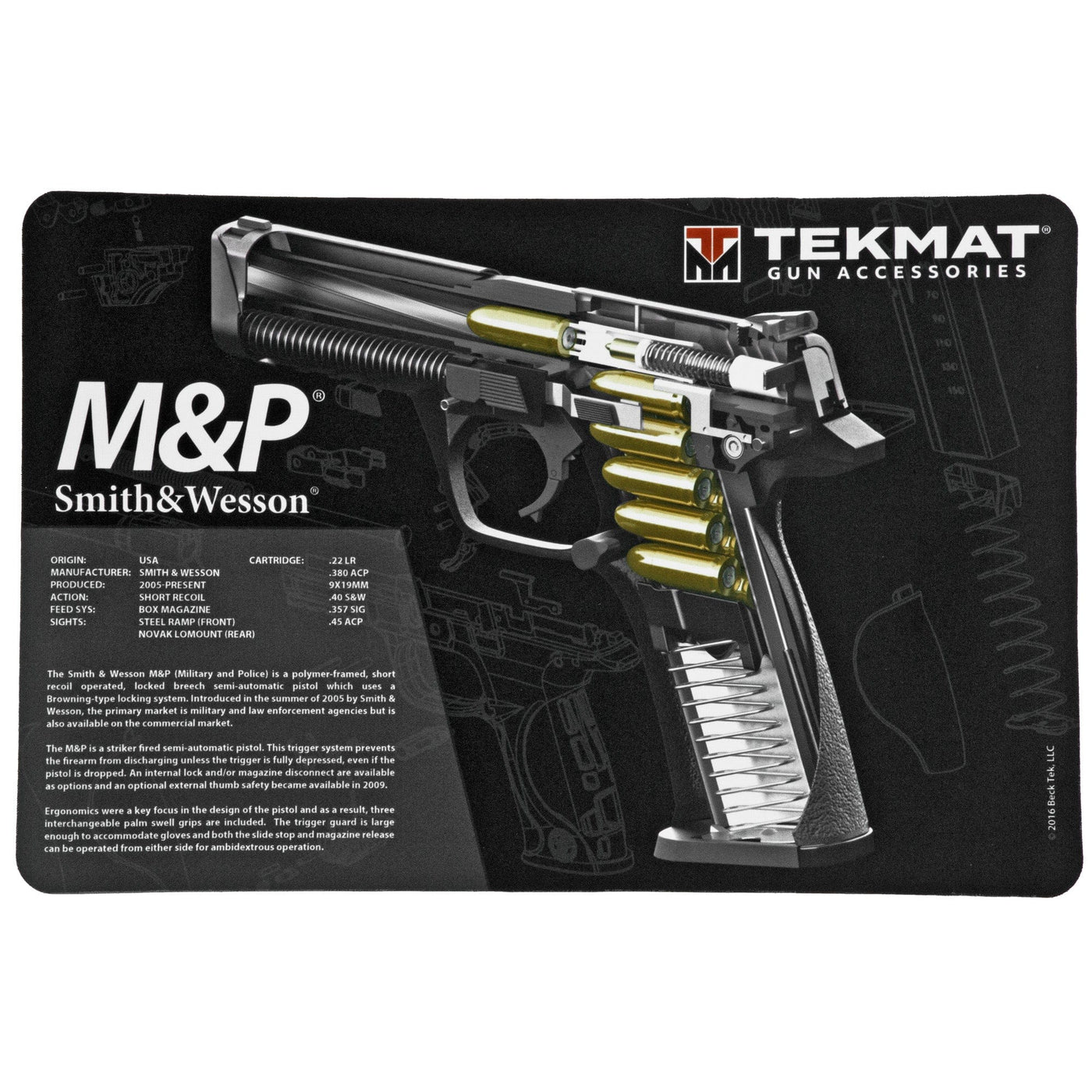 TekMat Tekmat Cutaway Pstl Mat Sw M&p Blk Cleaning Equipment