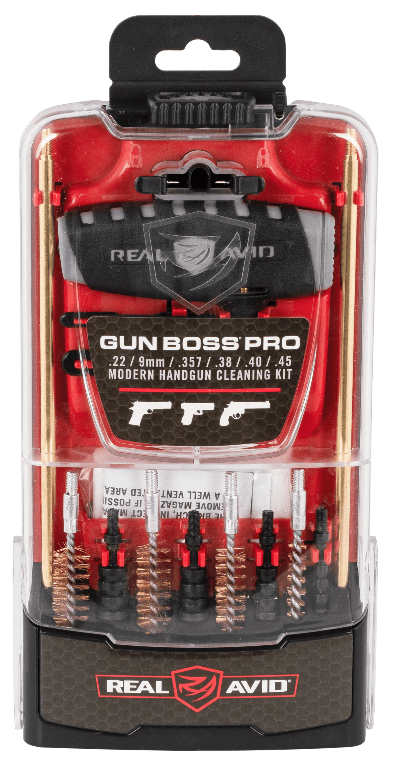 Real Avid Real Avid Gun Boss Pro Handgun - Cleaning Kit 15-piece Cleaning Kits