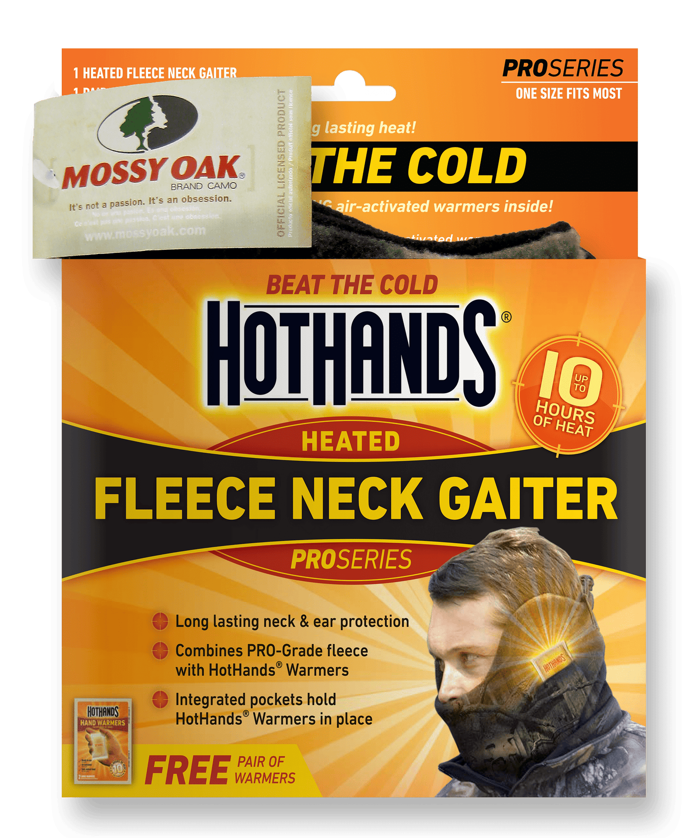 HotHands Hothands Heated Neck Gaiter - Mossy Oak Bu W/free Pck Warmrs Clothing