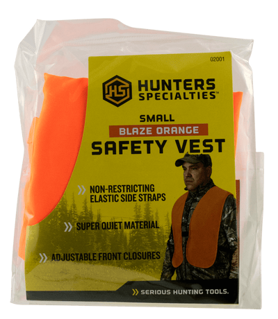 Hunters Specialties Hs Orange Safety Vest Super - Quiet Youth Clothing