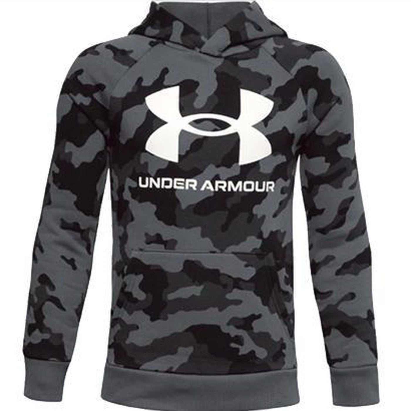 Under Armour Youth Under Armour Rival Fleece Printed Hoodie Black / Large Clothing