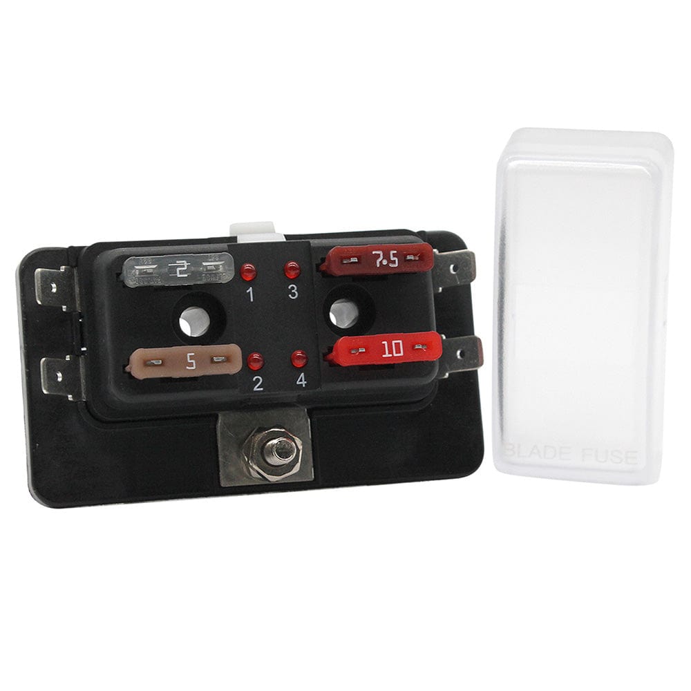 Cole Hersee Cole Hersee Standard 4 ATO Fuse Block w/LED Indicators Electrical