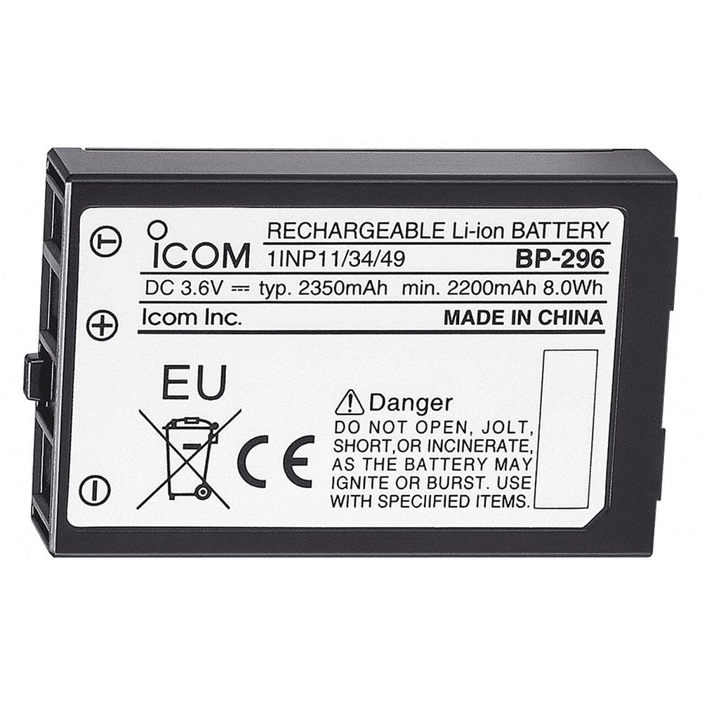 Icom Icom BP-296 Li-Ion Battery - 3.6V - 2350mAh f/M37 Communication