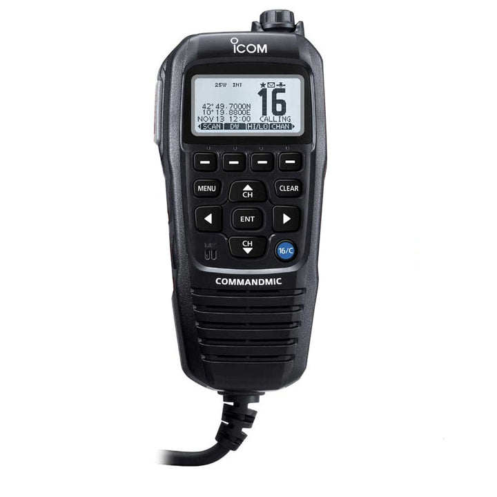 Icom Icom COMMANDMICIV™ w/White Blacklit LCD - Black Communication