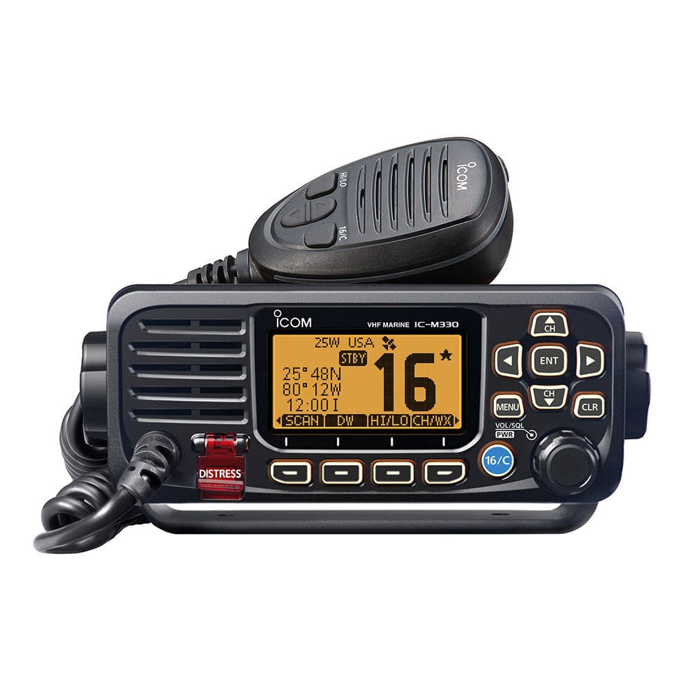 Icom Icom M330 VHF Compact Radio - Black Communication