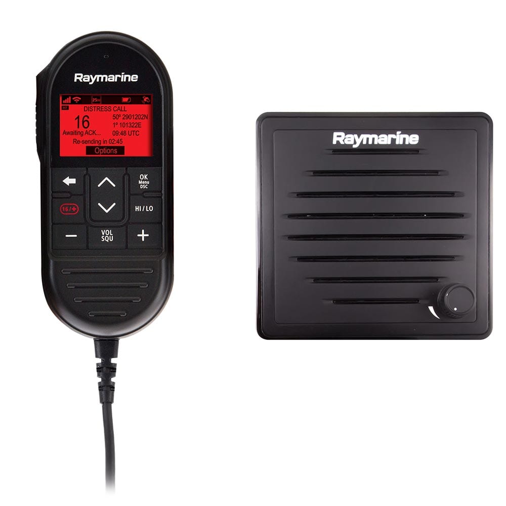 Raymarine Raymarine Ray90 Wired Second Station Kit w/Passive Speaker, RayMic Wired Handset & RayMic Extension Cable - 10M Communication