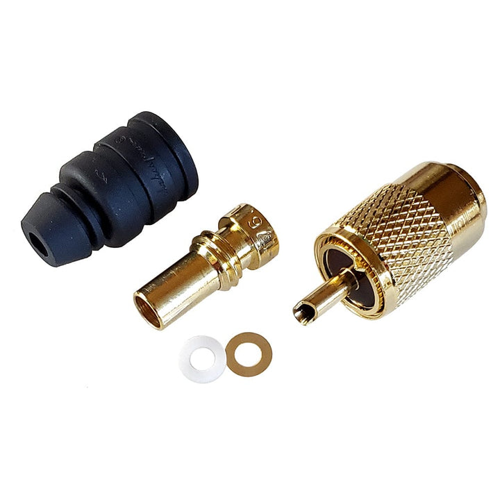 Shakespeare Shakespeare PL-259-8X-G Solder-Type Connector w/UG176 Adapter & DooDad&reg Cable Strain Relief f/RG-8X Coax Communication