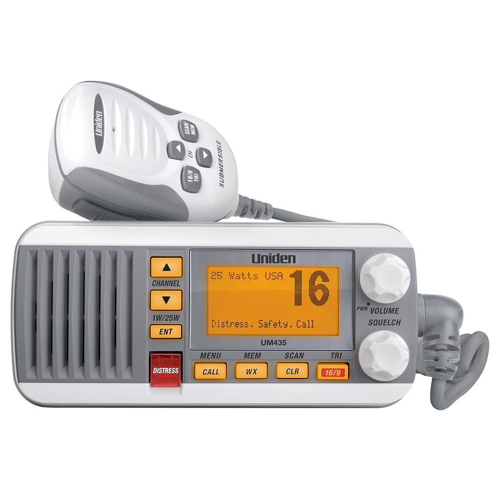 Uniden Uniden UM435 Fixed Mount VHF Radio - White Communication