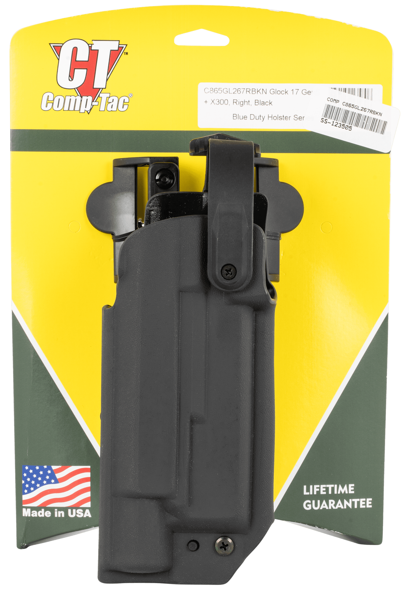 Comp-Tac Comp-tac Blue Duty, Comptac C865gl235rbkn Blueduty Opt Rdy Glk17 X300 Firearm Accessories