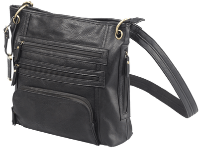 Bulldog Bulldog Concealed Carry Purse - Large Cross Body Black Concealed Carry Handbags