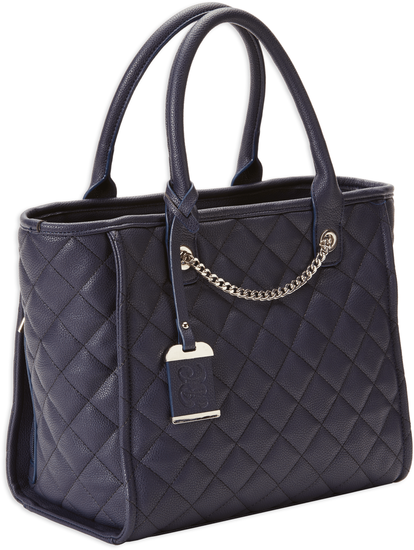 Bulldog Bulldog Concealed Carry Purse - Quilted Tote Style Navy Concealed Carry Handbags