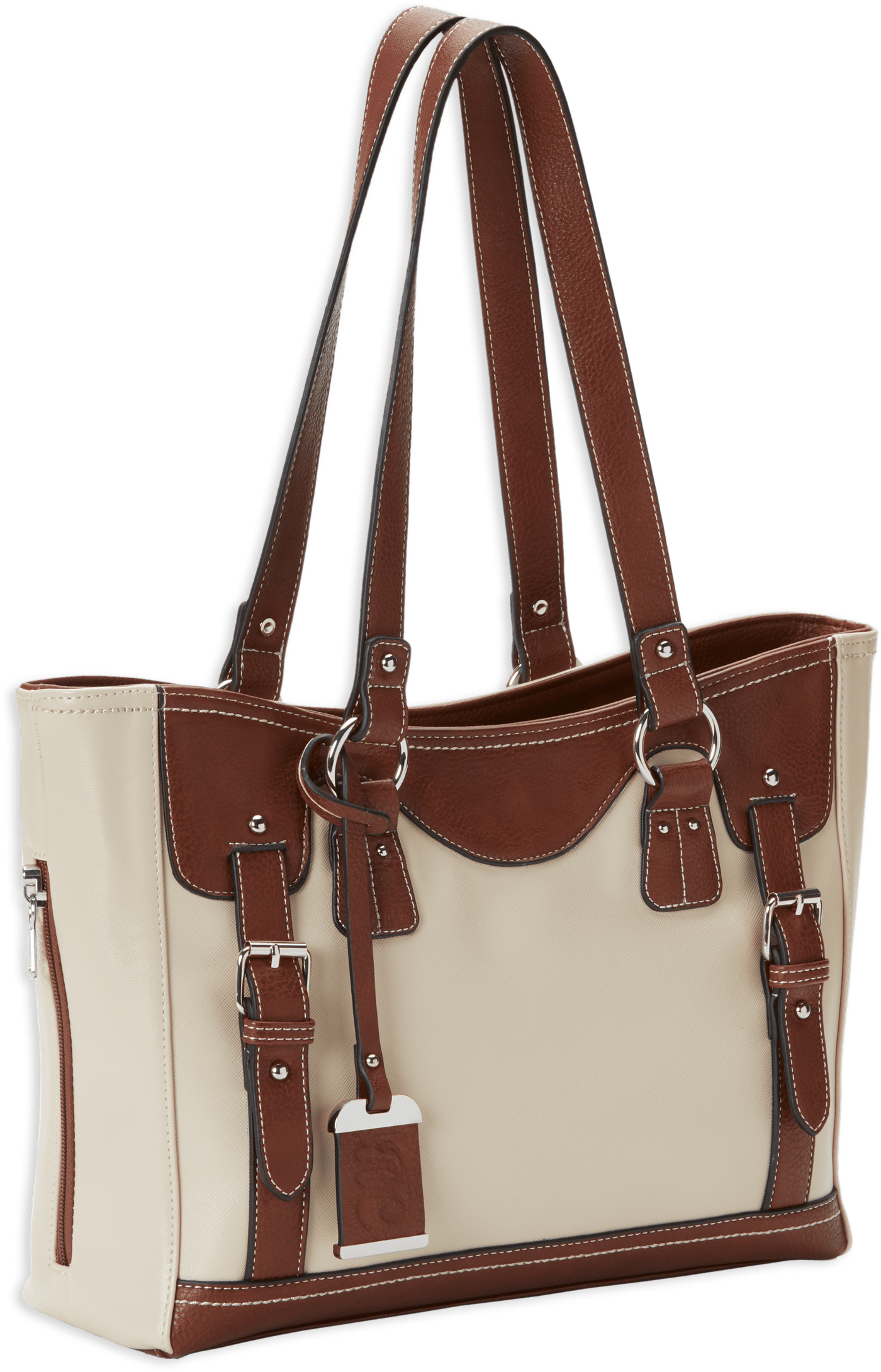 Bulldog Bulldog Concealed Carry Purse - W/ Holster Tote Style Sand/stn Concealed Carry Handbags