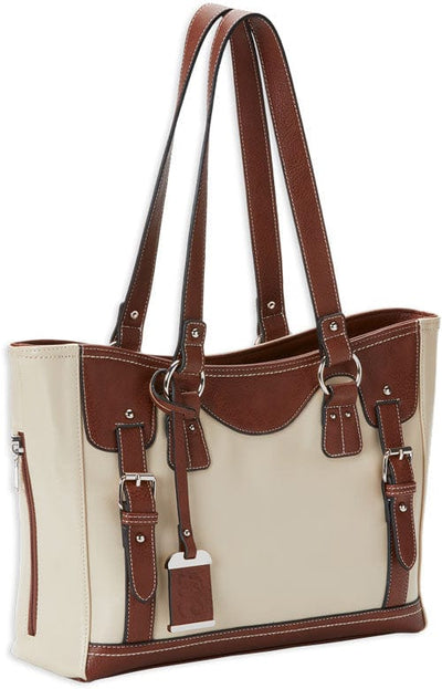 Bulldog Bulldog Concealed Carry Purse - W/ Holster Tote Style Sand/stn Concealed Carry Handbags