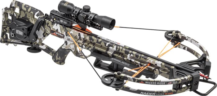 Wicked Ridge Wicked Ridge Raider 400 De-cock Crossbow Package Acudraw De-cock Peak Xt Crossbows