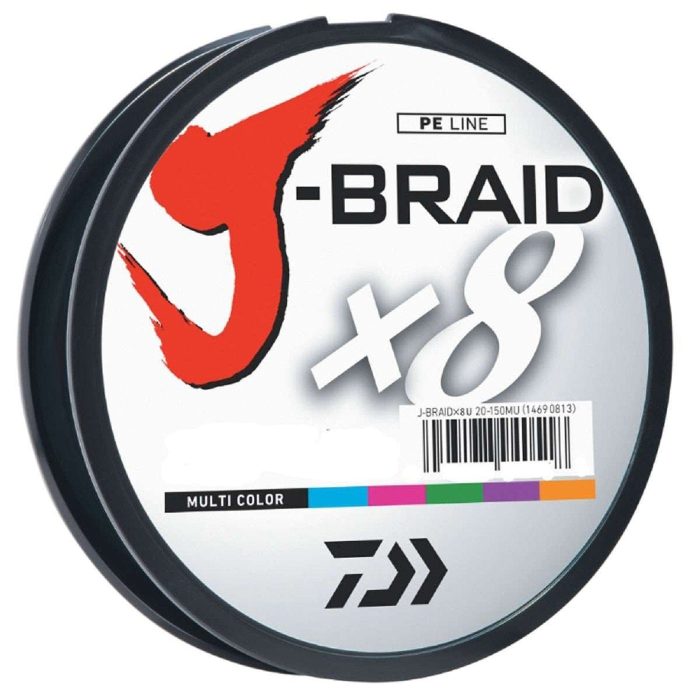 Daiwa Daiwa J-Braid X8 Filler Spool 300M Multi-Color 30 lb. Test 40 lb Fishing