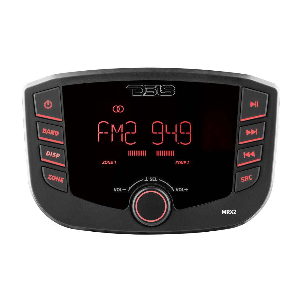 DS18 DS18 MRX2 Marine Stereo w/AM/FM/BT- 2 Zone Entertainment