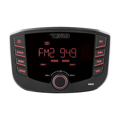 DS18 DS18 MRX2 Marine Stereo w/AM/FM/BT- 2 Zone Entertainment