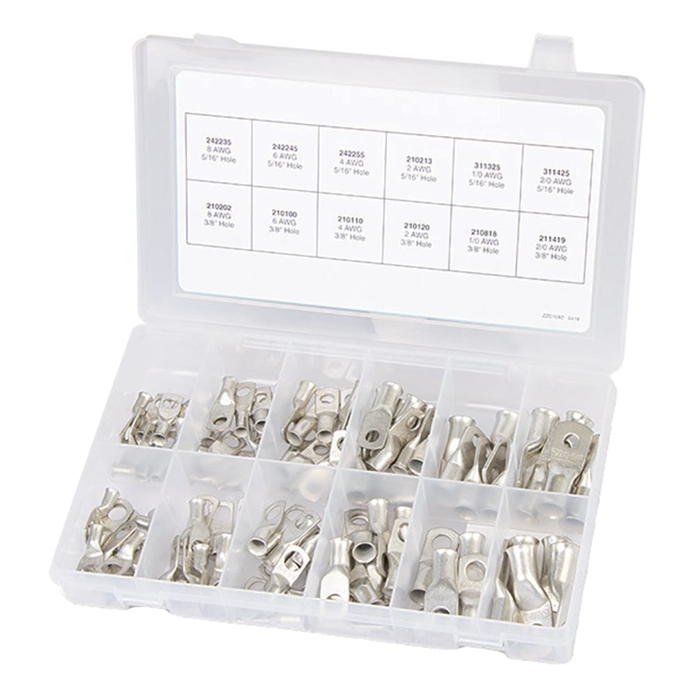 Ancor Ancor 100-Piece Tinned Copper Lug Kit Electrical