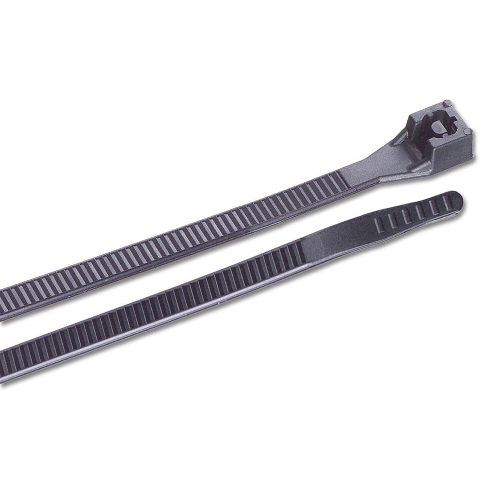 Ancor Ancor 6" UV Black Standard Cable Zip Ties - 25 Pack Electrical
