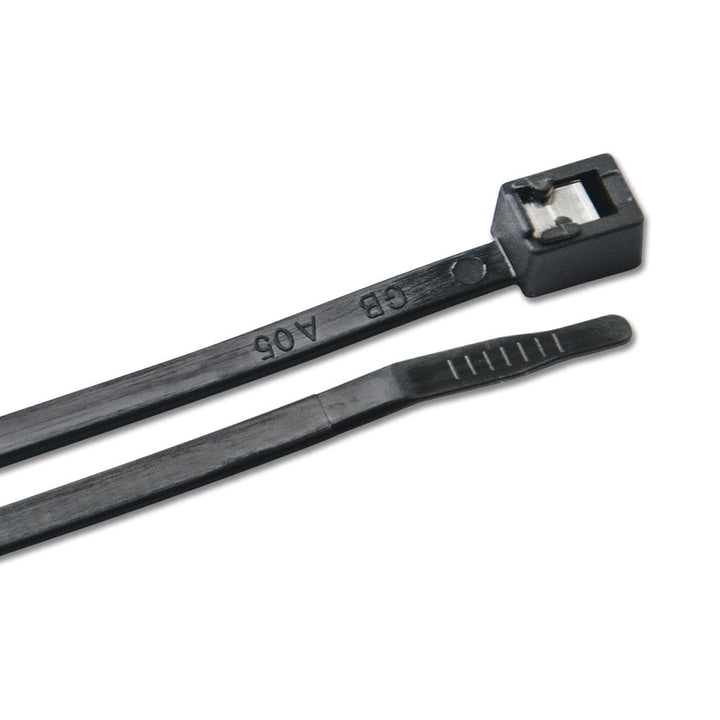 Ancor Ancor 8" UV Black Self Cutting Cable Zip Ties - 50-Pack Electrical
