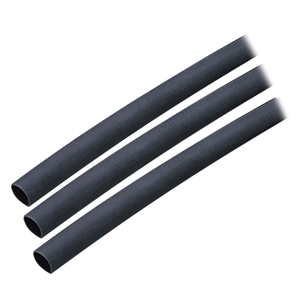Ancor Ancor Adhesive Lined Heat Shrink Tubing (ALT) - 1/4" x 3" - 3-Pack - Black Electrical