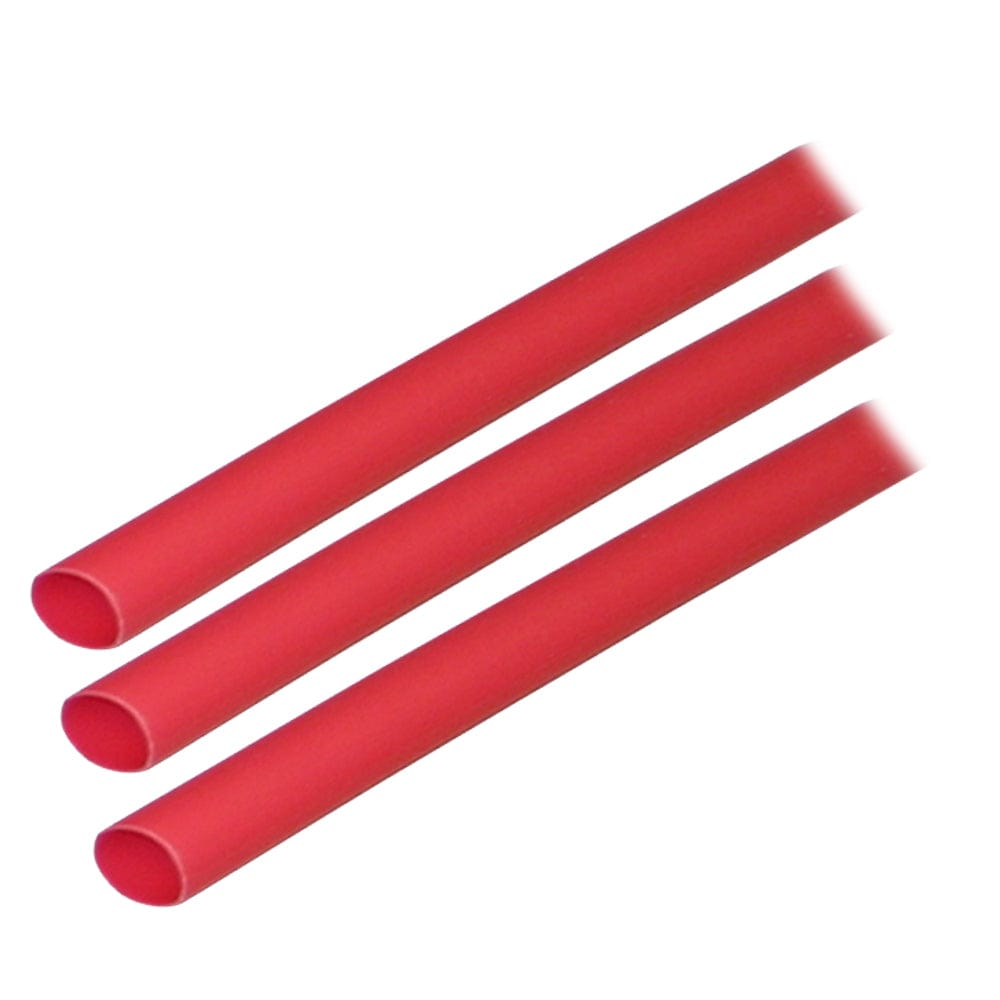 Ancor Ancor Adhesive Lined Heat Shrink Tubing (ALT) - 1/4" x 3" - 3-Pack - Red Electrical