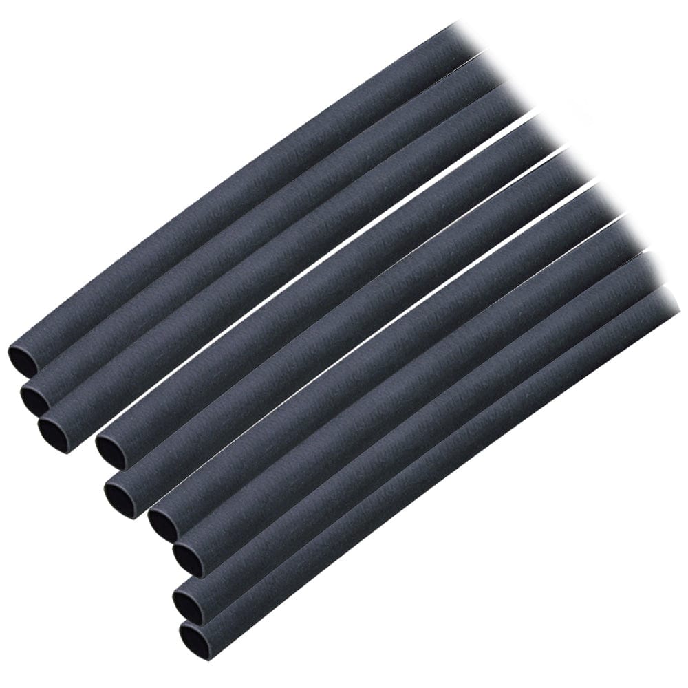 Ancor Ancor Adhesive Lined Heat Shrink Tubing (ALT) - 3/16" x 6" - 10-Pack - Black Electrical