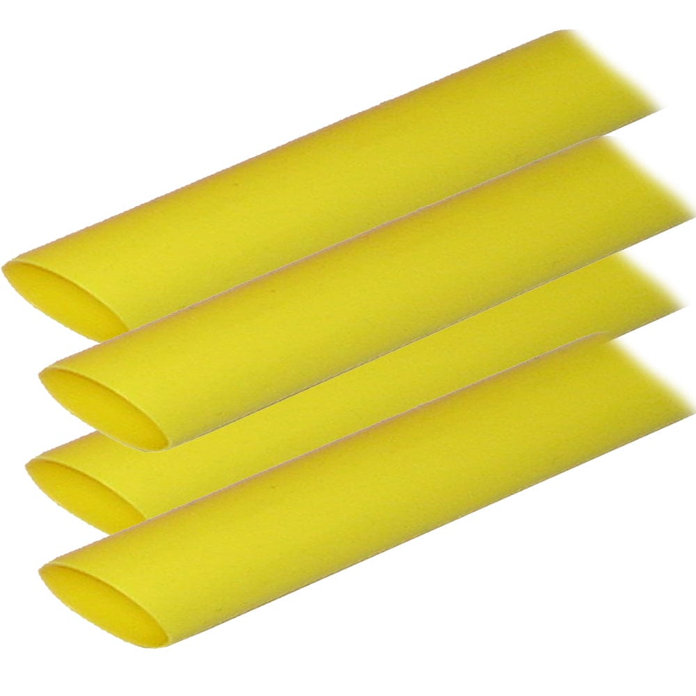 Ancor Ancor Adhesive Lined Heat Shrink Tubing (ALT) - 3/4" x 12" - 4-Pack - Yellow Electrical